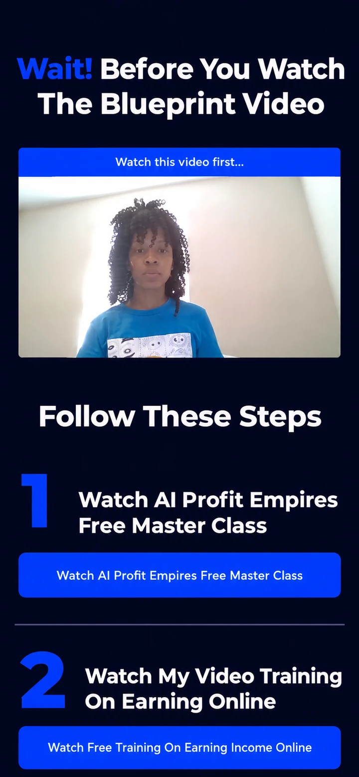 Tiara Corprew / AI Profit Empires single-column mobile layout visualisation based on the original project