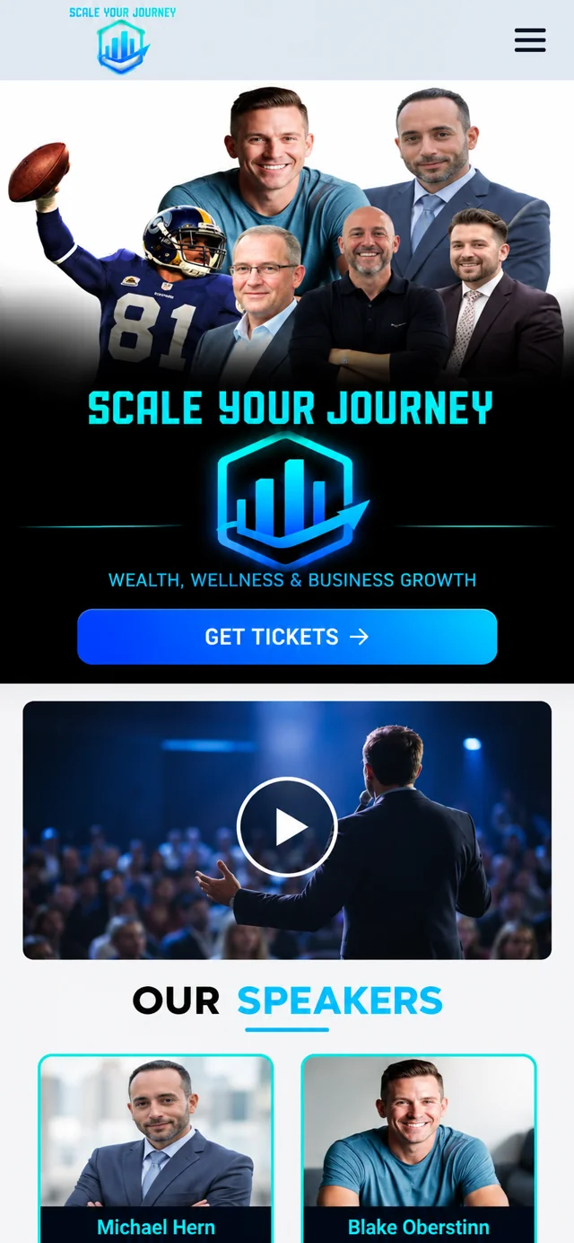 Scale Your Journey single-column mobile layout visualisation based on the original project