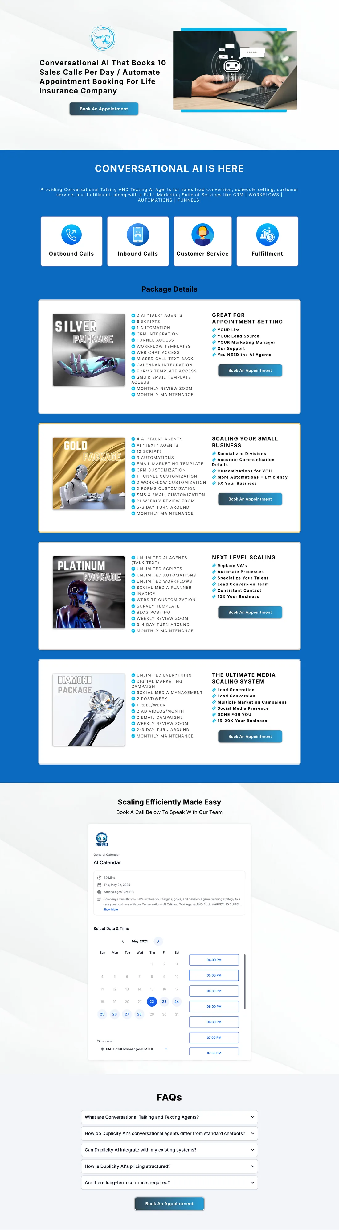 Duplicity AI complete original full-page screenshot