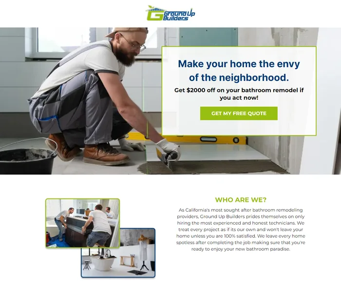 Ground Up Bathroom Remodelling screenshot