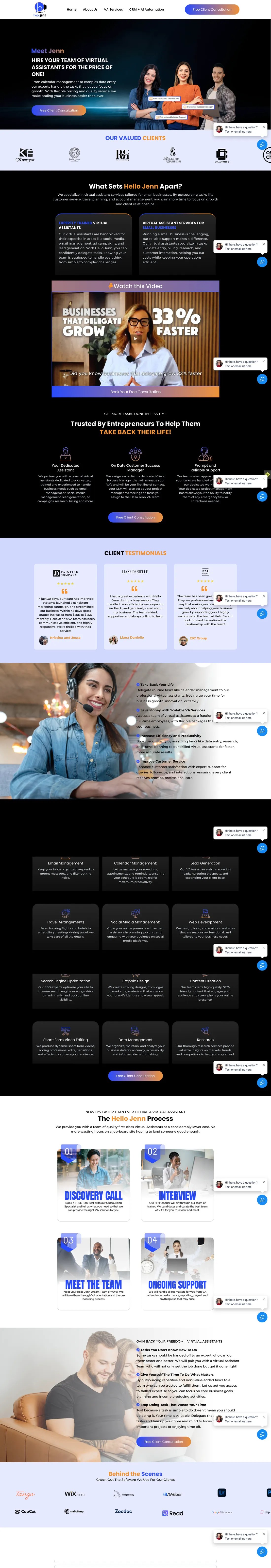 Hello Jenn complete original full-page screenshot