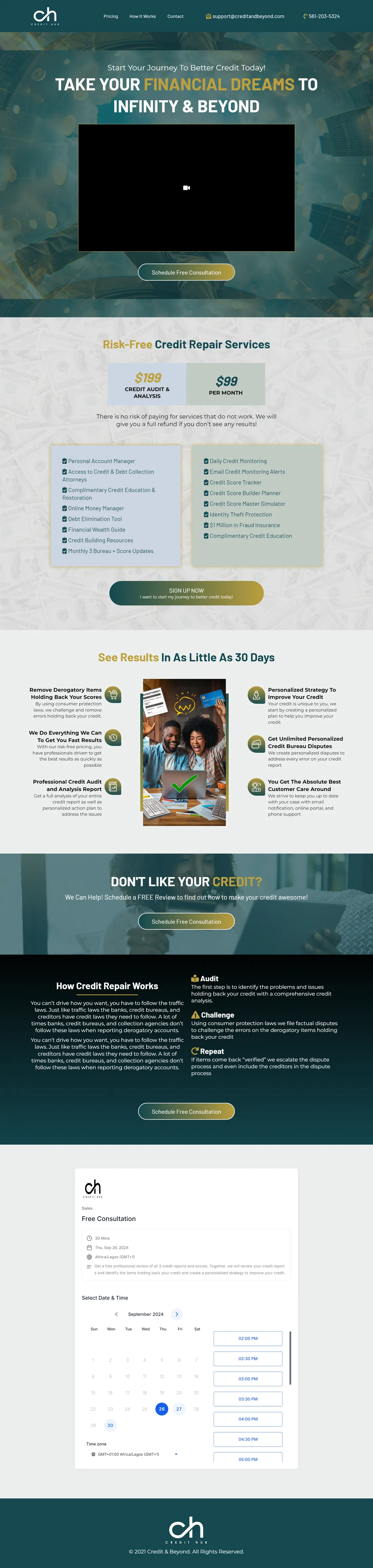 Credit & Beyond complete original full-page screenshot