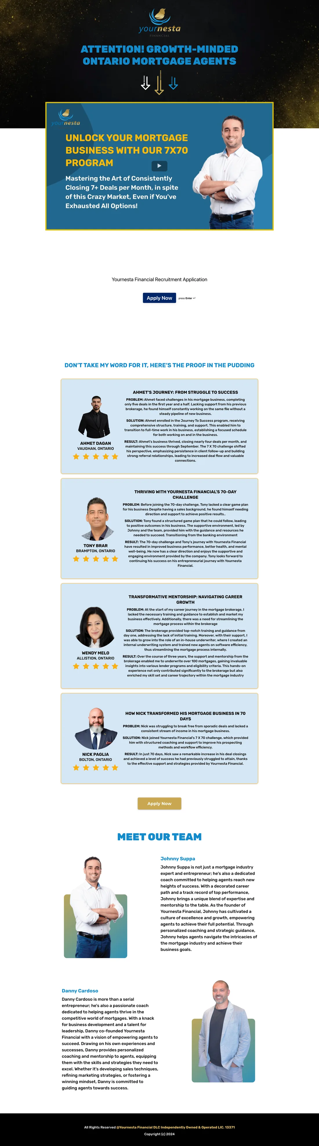 YourNesta VSL Funnel original video sales letter funnel screenshot