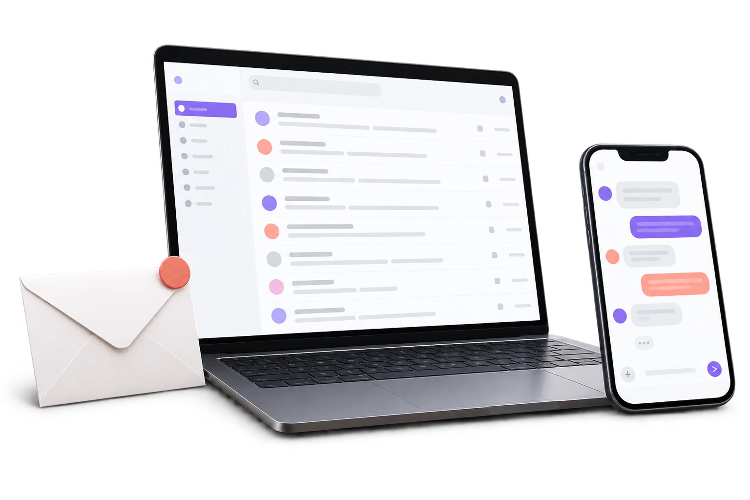 Conceptual illustration of crm lead follow-up, workflow automation & ai