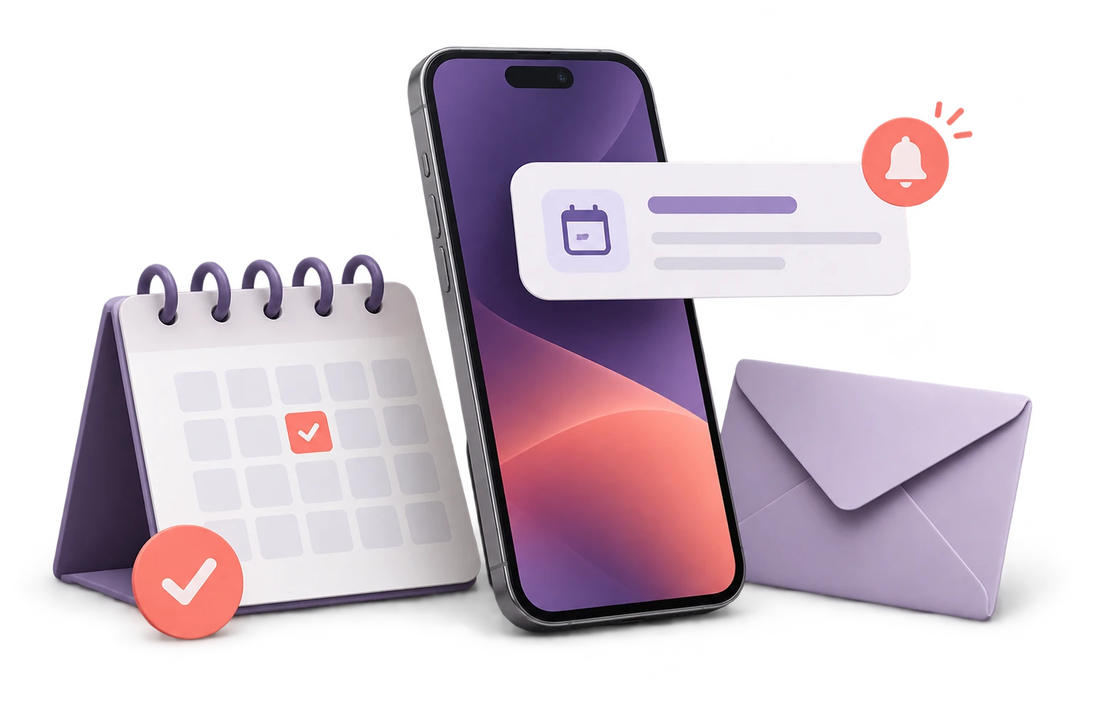 Conceptual illustration of appointment reminder system
